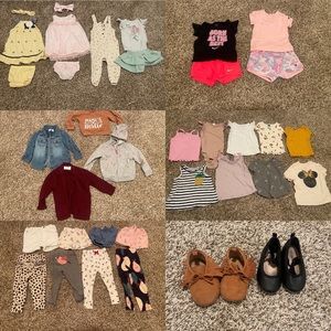 Bundle of baby girl clothes